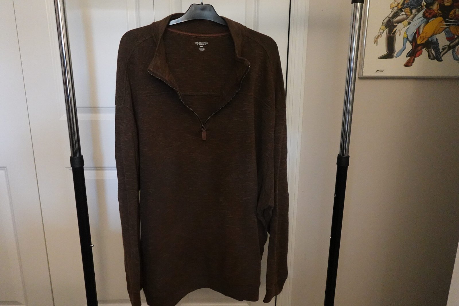 Roundtree & York Knit Pullover Size 4XG - Brown - Image 7