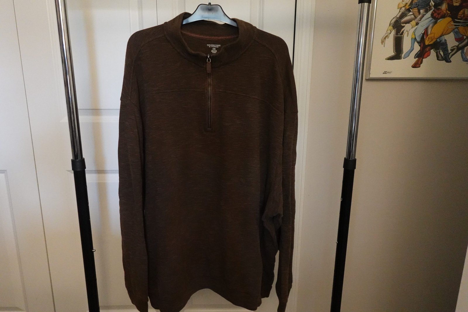 Roundtree & York Knit Pullover Size 4XG - Brown - Image 6