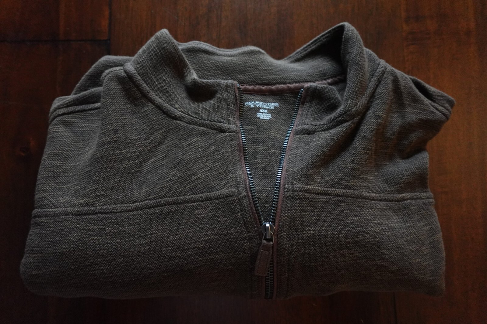Roundtree & York Knit Pullover Size 4XG - Brown