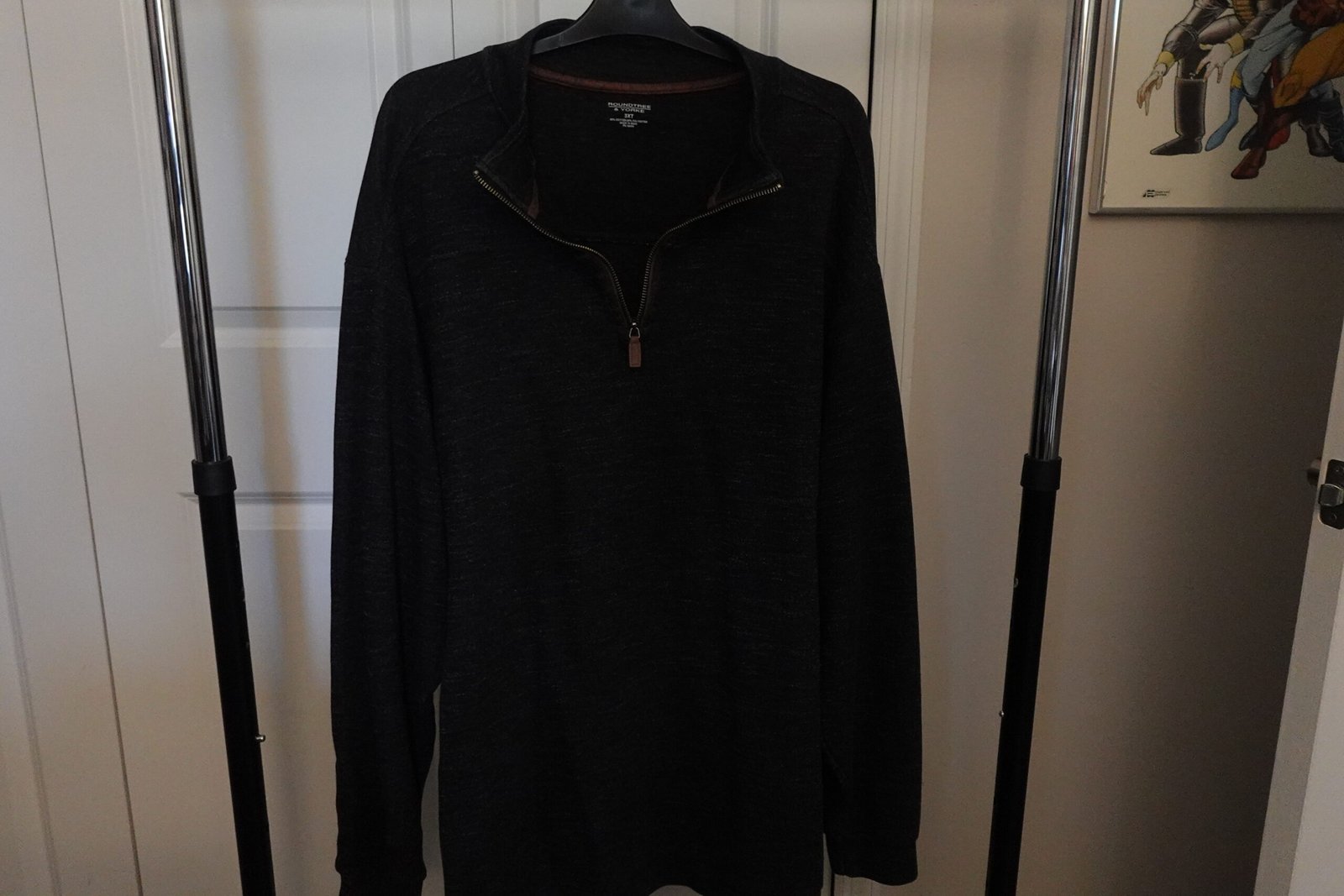 Roundtree & York Knit Pullover Size 3XT - Navy Blue - Image 2