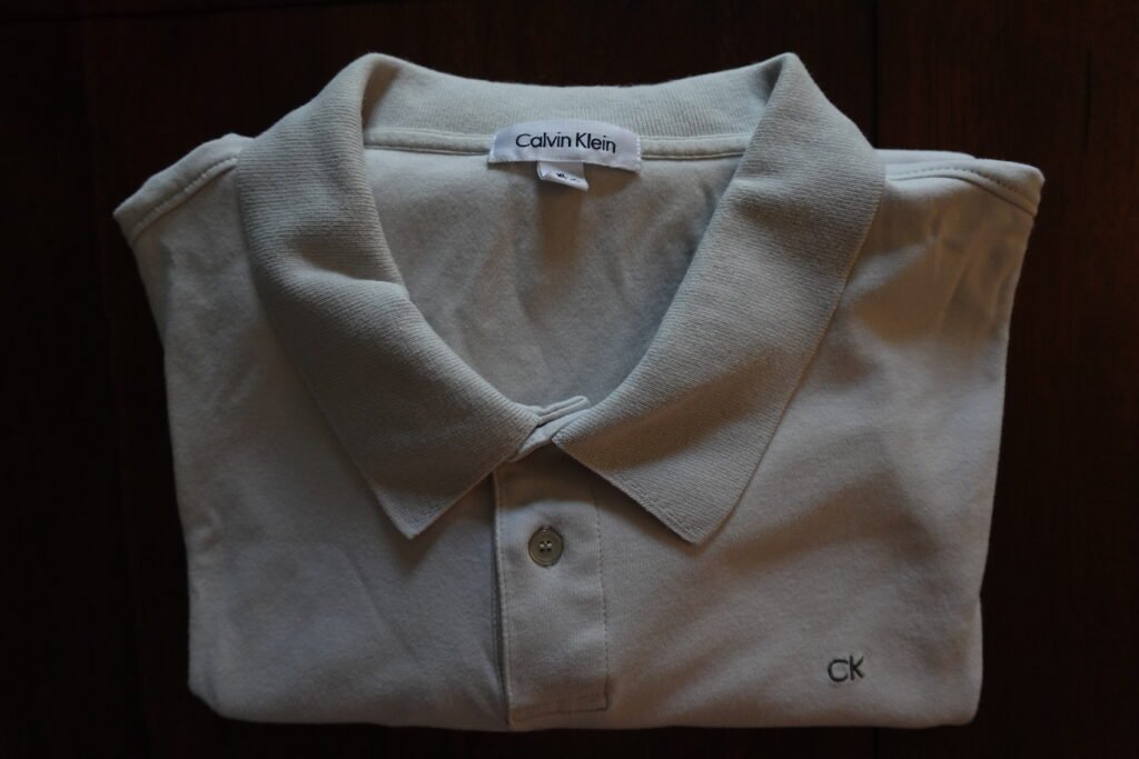 Calvin Klein Cream Color Polo - XL