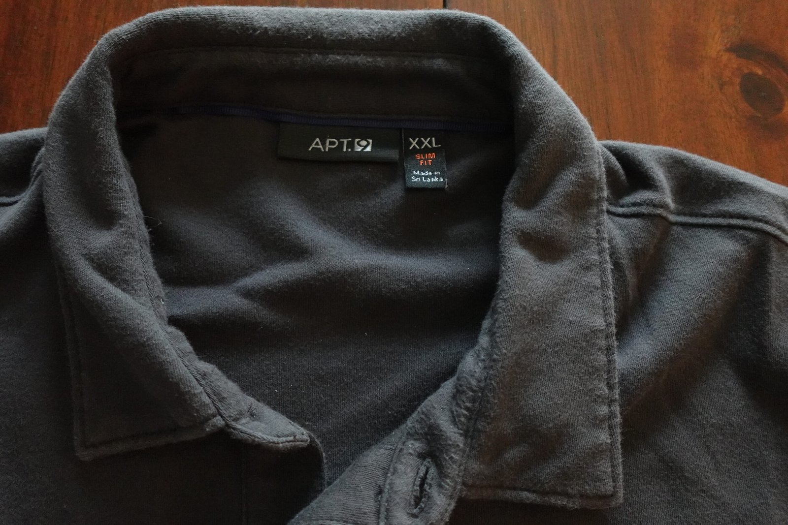 Apt 9 Gray Polo 2XL Slim Fit - Image 2