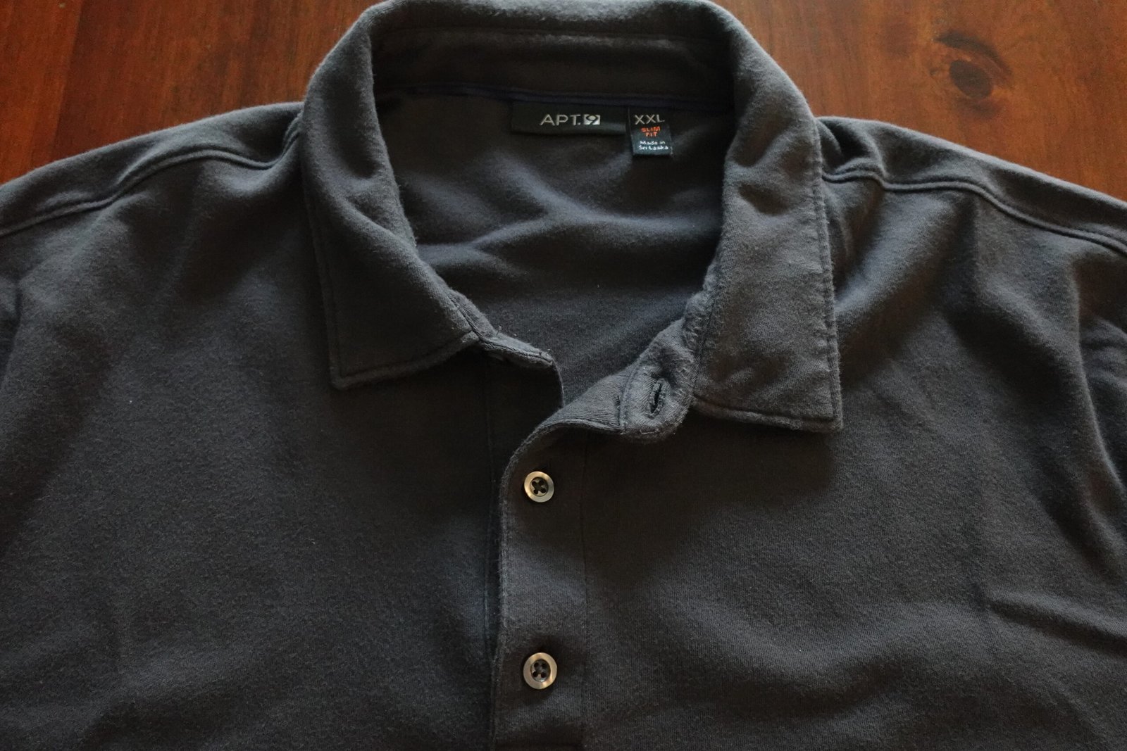 Apt 9 Gray Polo 2XL Slim Fit
