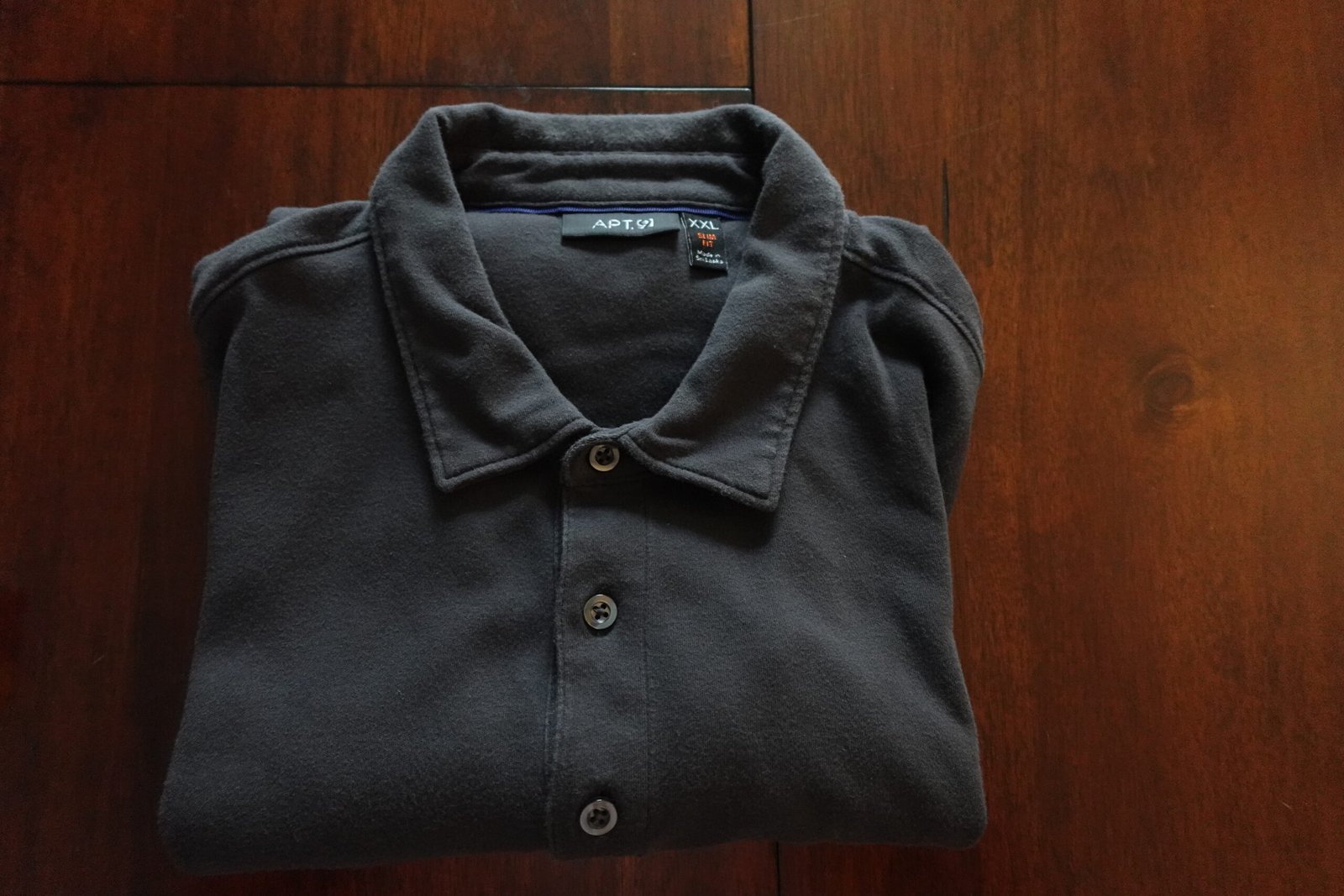 Apt 9 Gray Polo 2XL Slim Fit - Image 4