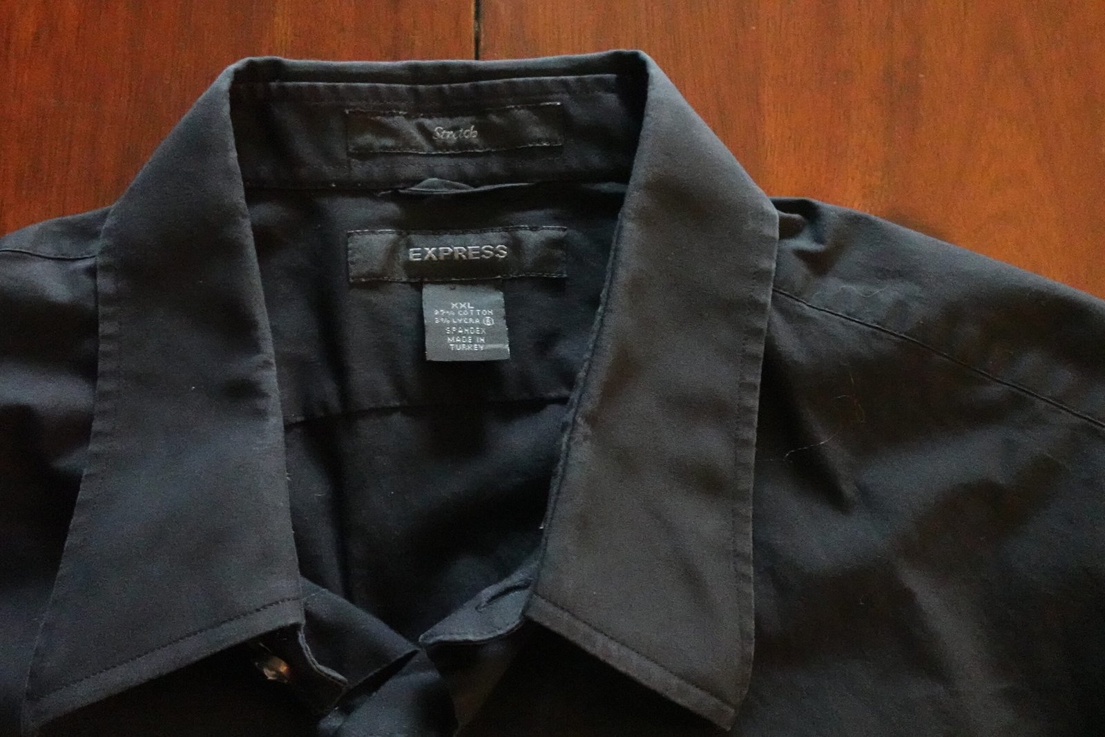 Express Long Sleeve Black Shirt 2XL - Image 4